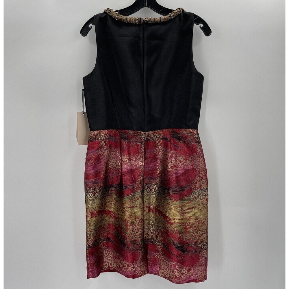 Ivanka Trump Sleeveless Dress‎ Womens 8 Metallic Multicolor Bling - Picture 6 of 8